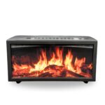 Aróma Difuzér Efekt Plameňa so Zvukom - Čierny USB - Meniace Farby