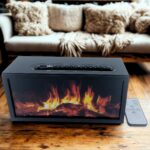 Aróma Difuzér Efekt Plameňa so Zvukom - Čierny USB - Meniace Farby – Obrázok 2