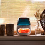 Difuzér s Himalájskou Soľou a Efektom Plameňa – Biely - USB – Meniace Farby a Časovač - Diaľkový ovládač – Obrázok 11