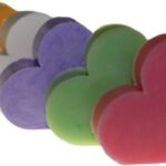 Srdiečkové mydlá - bez SLS - mix farieb