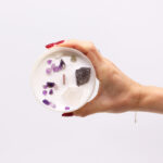 Csakra Gyertyák Drágakövekkel - Rózsaszín - Korona Csakra - Image 4